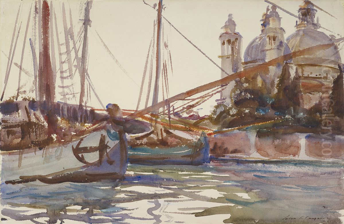 Santa Maria della Salute, Venice Oil Painting by John Singer Sargent