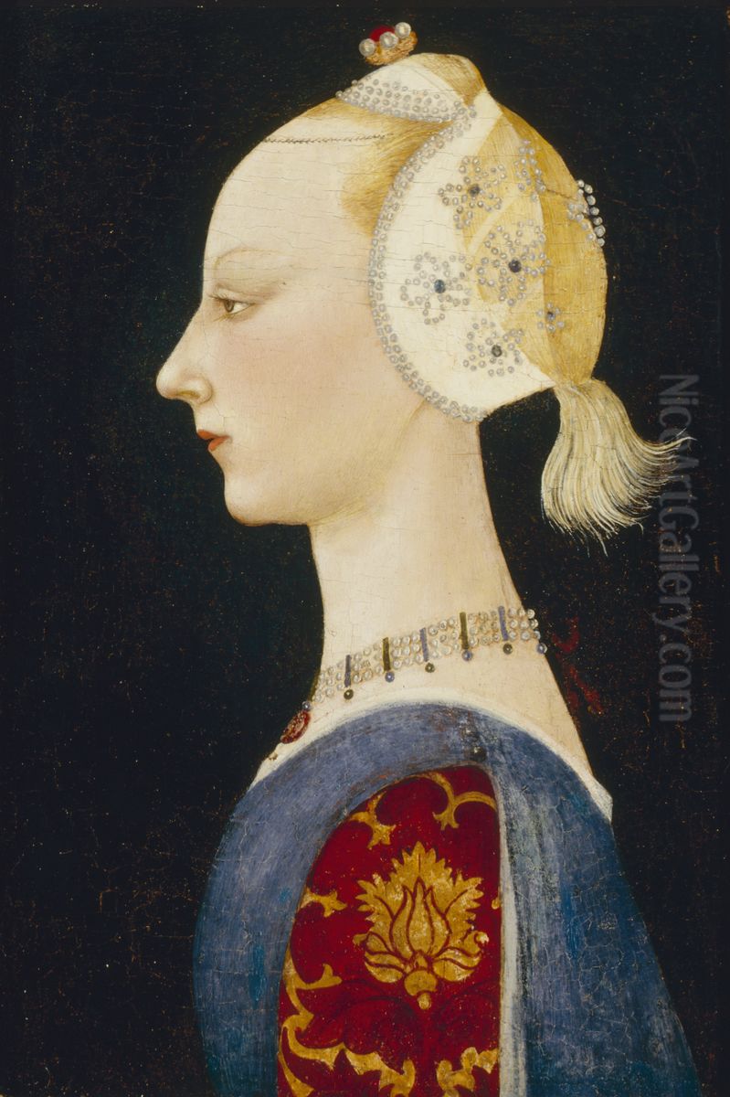 A Young Lady of Fashion Oil Painting by Paolo Uccello