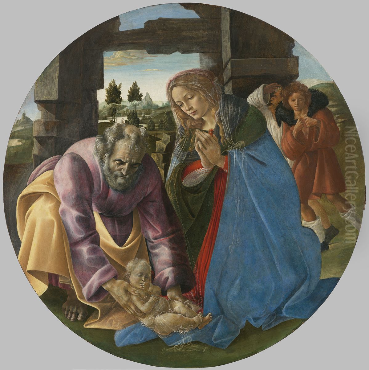The Nativity Oil Painting by Sandro Botticelli