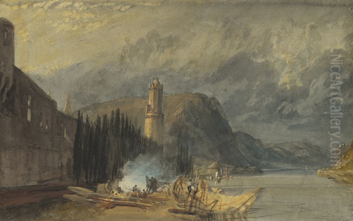 The Roman Tower, Andernach Oil Painting by J. M. W. Turner
