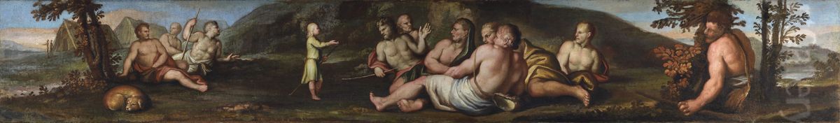 Scene from the History of Joseph Oil Painting by Palma il Giovane