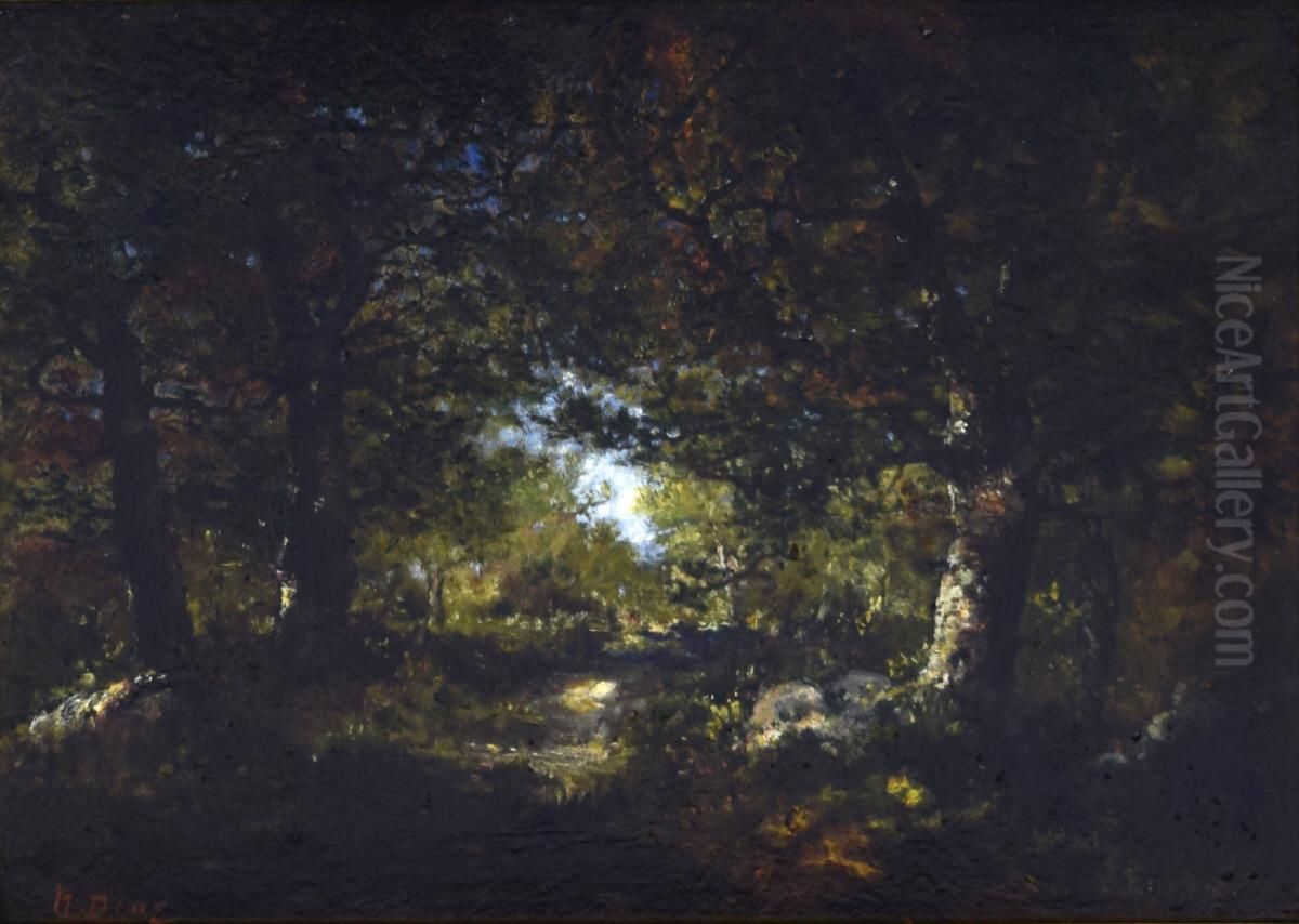 Vista Oil Painting by Narcisse Virgilio Diaz