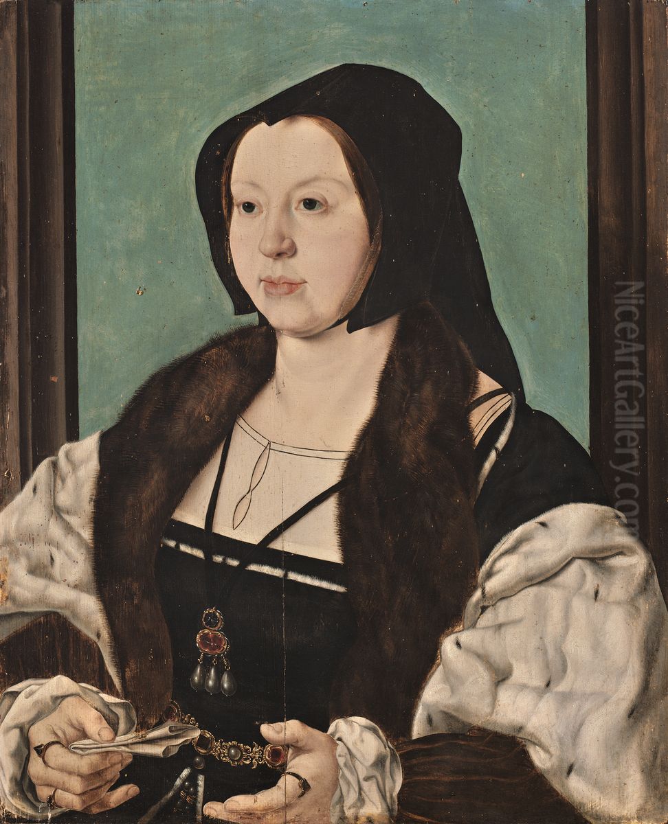 Anna van Bergen, Marquise De Veere Oil Painting by Jan Gossaert