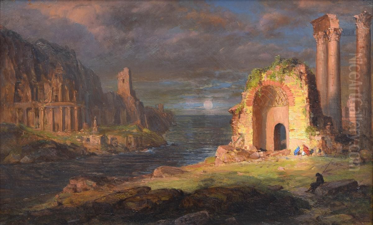 Ruins by the Sea Oil Painting by Frederic Edwin Church