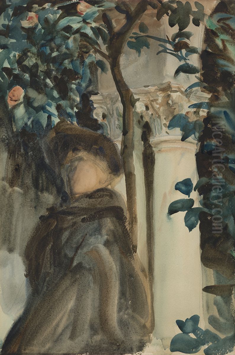 Mrs. Gardner at Fenway Court Oil Painting by John Singer Sargent