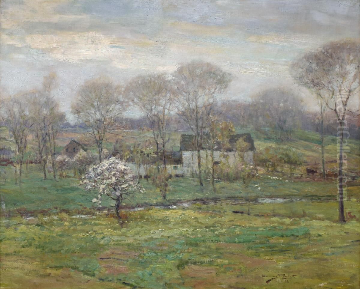 Early April Oil Painting by Chauncey Foster Ryder