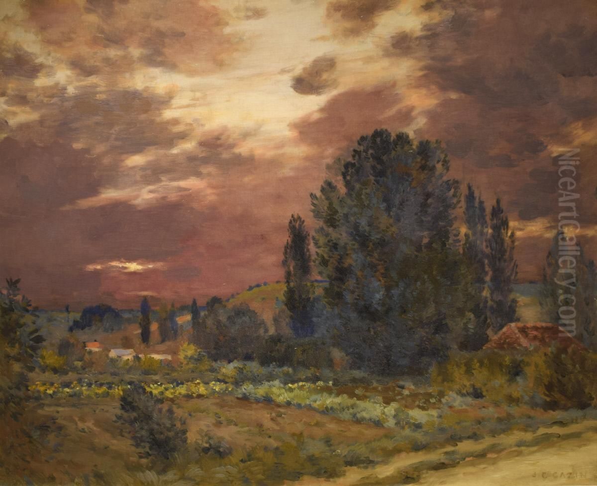 The Approaching Storm Oil Painting by Jean-Charles Cazin