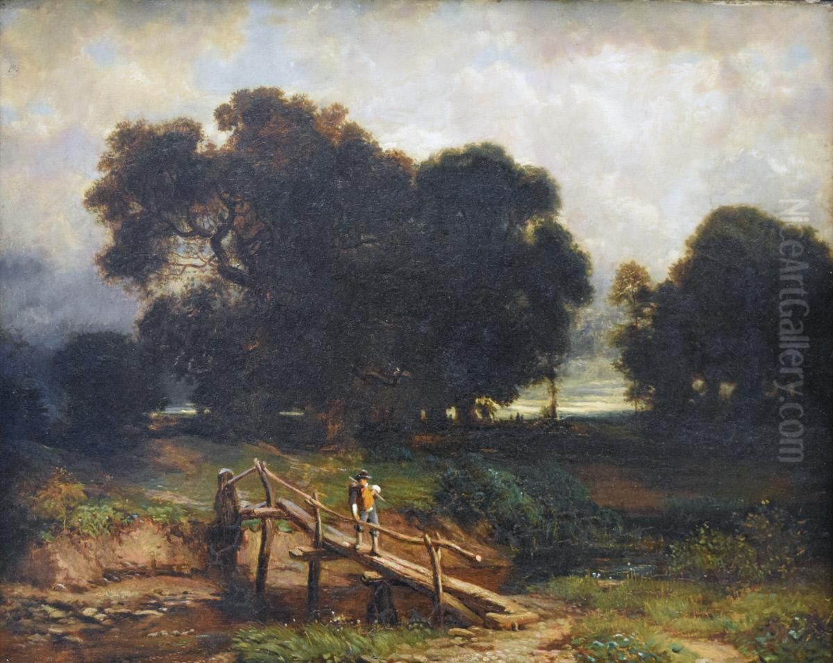 Twilight Oil Painting by Jacob Van Ruisdael