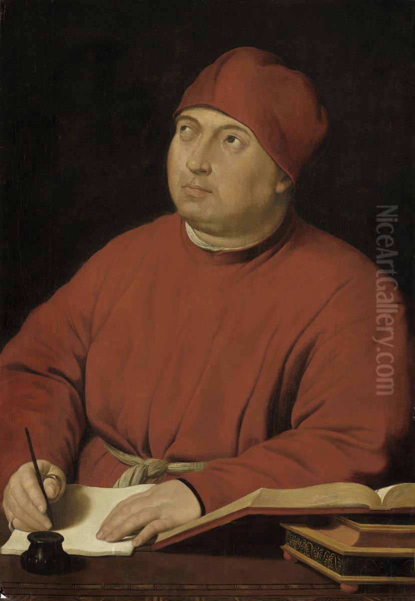 Count Tommaso Inghirami Oil Painting by Raphael