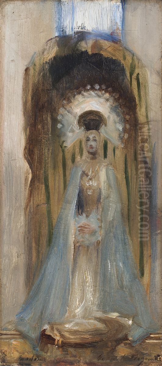 A Spanish Madonna Oil Painting by John Singer Sargent
