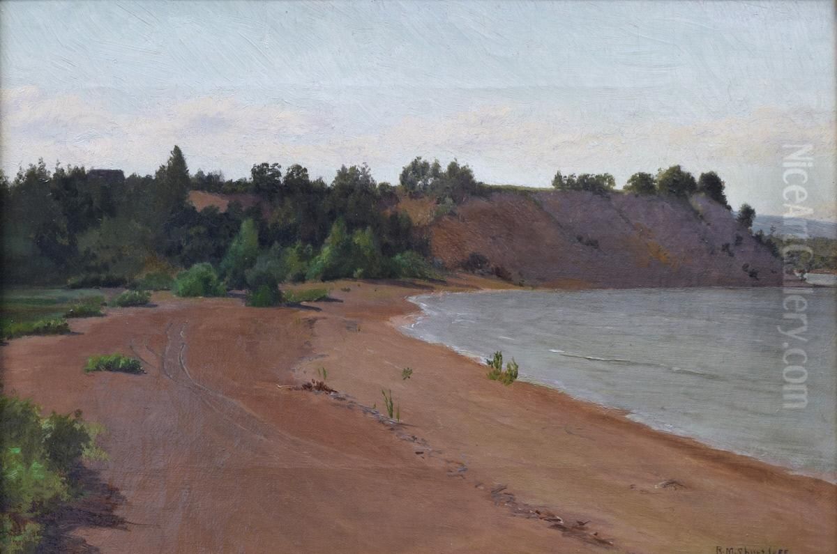 Scene on the Upper Hudson Oil Painting by Roswell Morse Shurtleff