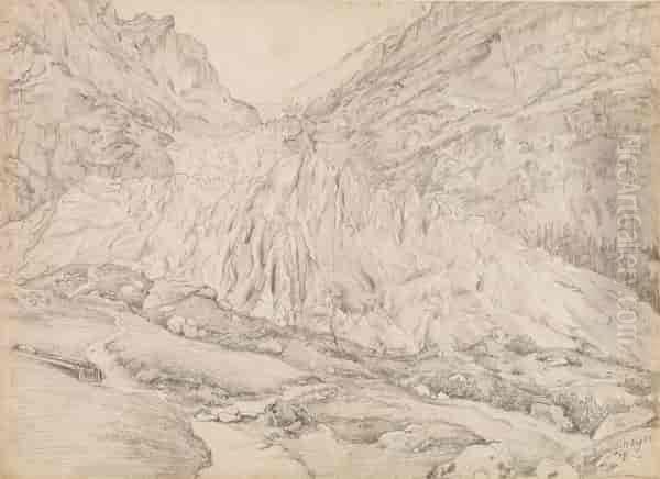 The Grindelwald Glacier Oil Painting by Thomas Fearnley