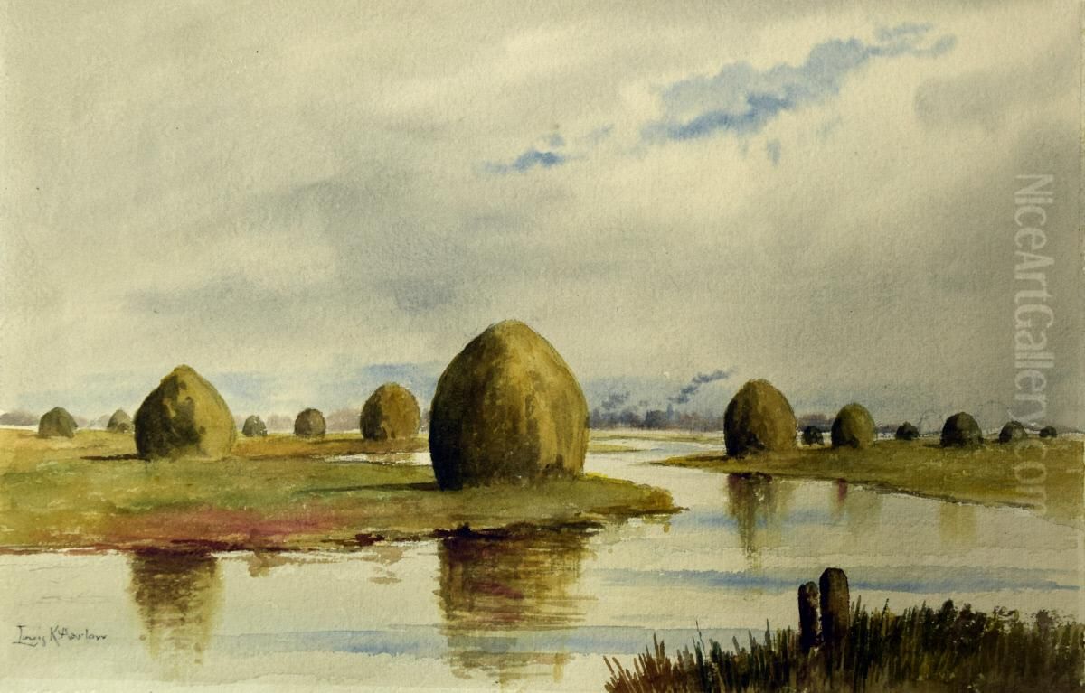 The Calm Stream Oil Painting by Louis K. Harlow