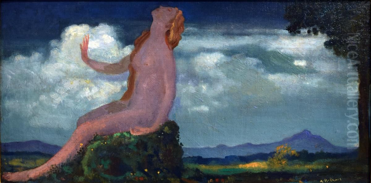 The Shadow of a Dame Oil Painting by Arthur Bowen Davies