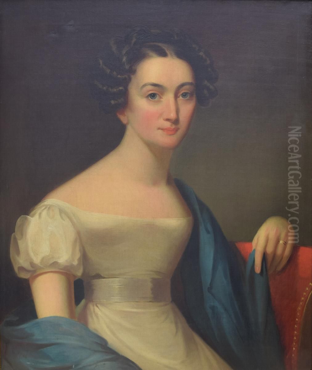 Portrait of Mrs. George May Keim (Julia C. Mayer) Oil Painting by Jacob Eichholtz