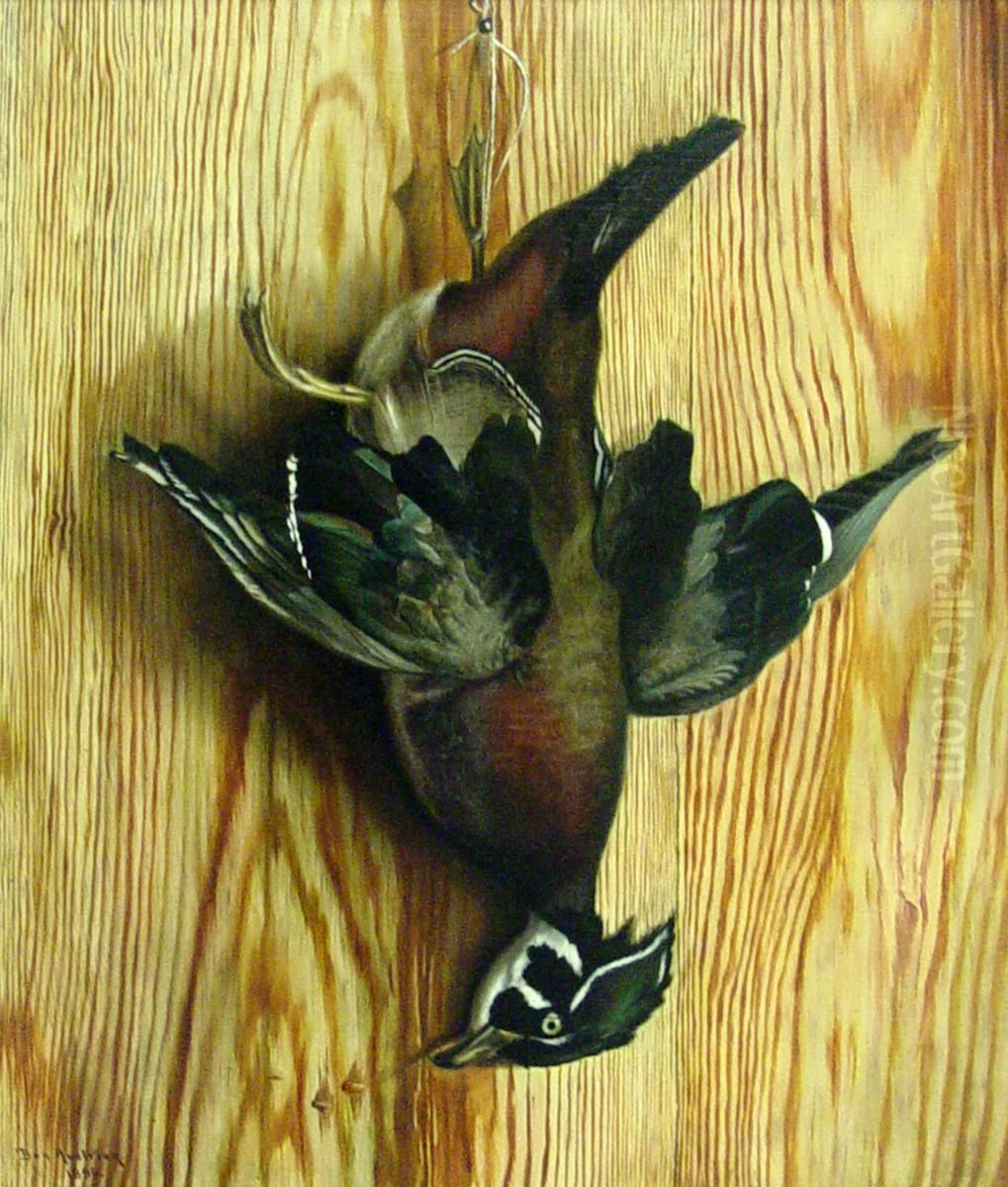 Dead Duck Oil Painting by Ben Austrian