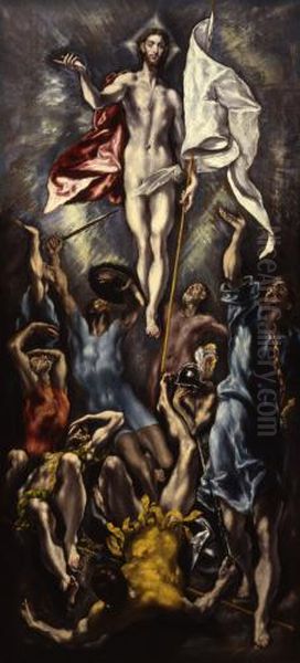The Resurrection Oil Painting by El Greco
