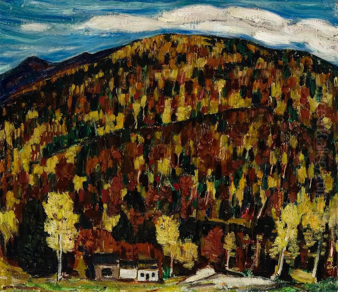 Maine Landscape, Autumn No. 13 Oil Painting by Marsden Hartley