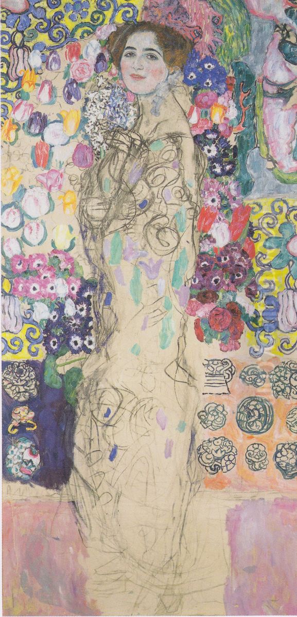 Portrait of Maria Munk Oil Painting by Gustav Klimt