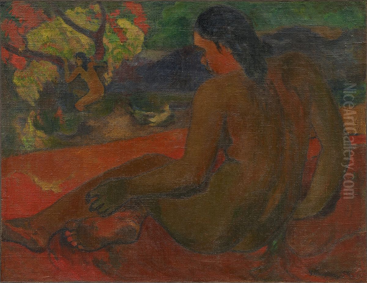 Femme Tahitienne I Oil Painting by Paul Gauguin