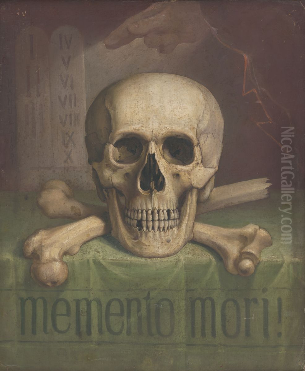 Memento mori Oil Painting by Jozef Hanula