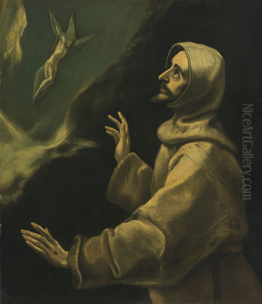 Saint Francis Receiving the Stigmata Oil Painting by El Greco