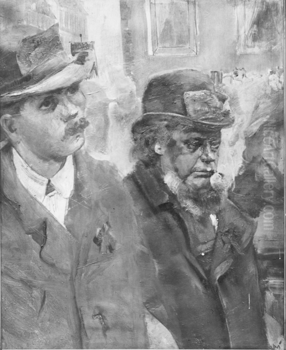 Sosialister Oil Painting by Christian Krohg