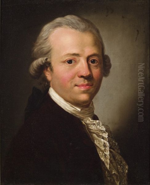 Portrait of Friedrich Nicolai Oil Painting by Ferdinand Collmann