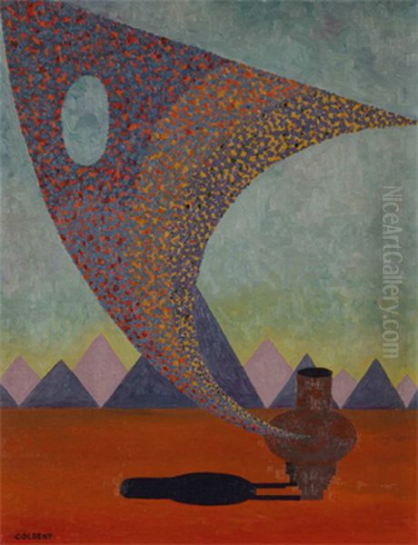 The Origin of Design Oil Painting by Frank Overton Colbert