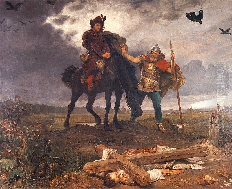 Casimir the Restorer returning to Poland. Oil Painting by Wojciech Gerson