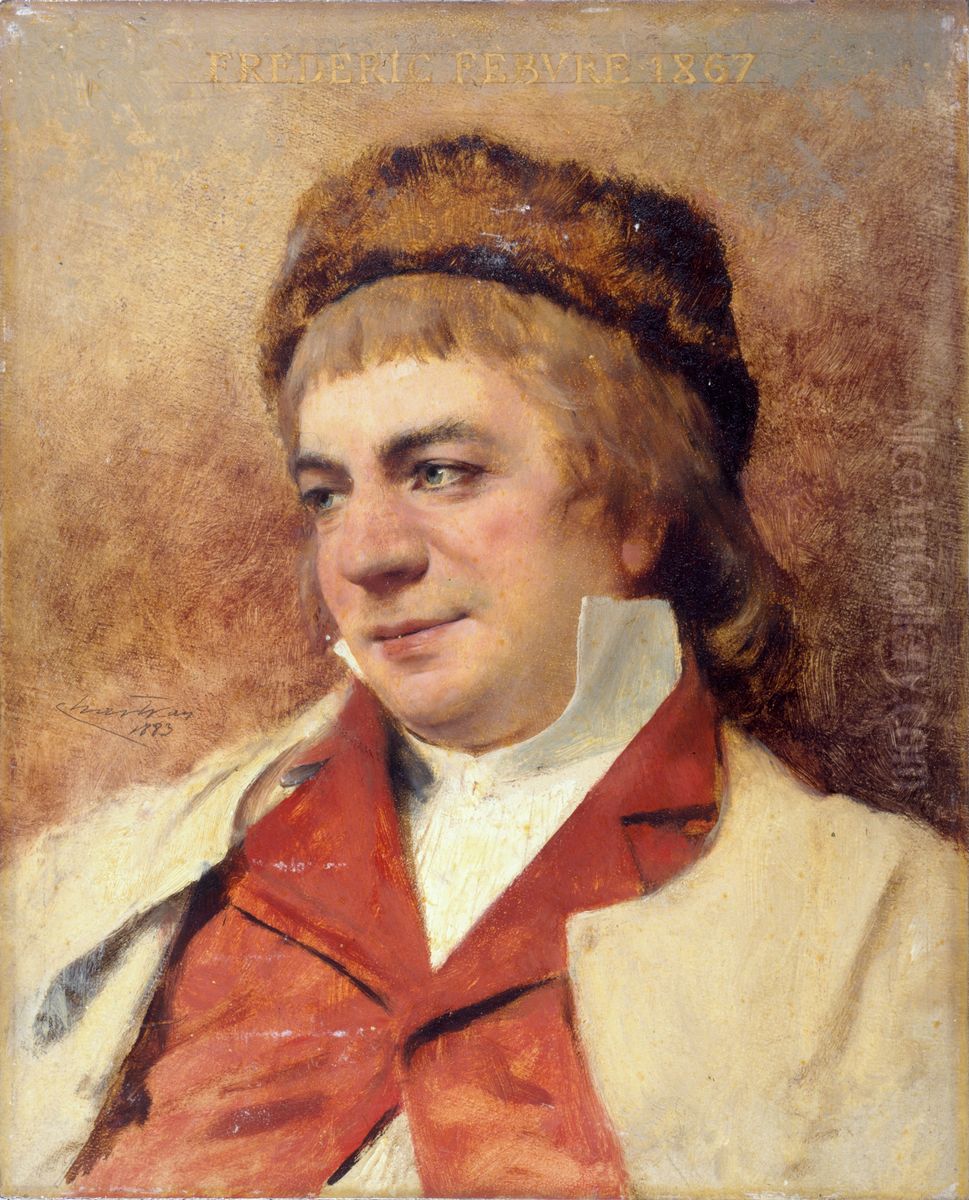 Portrait de Frederic Febvre (1835-1916), societaire de la Comedie-Francaise Oil Painting by Theobald Chartran