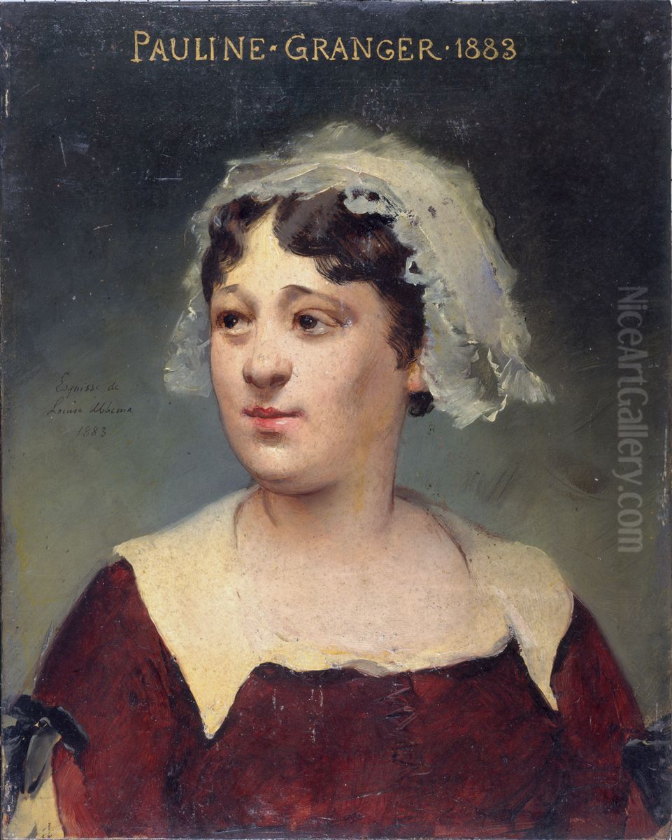 Portrait de Pauline Granger (1833-1913), societaire de la Comedie-Francaise Oil Painting by Louise Abbema