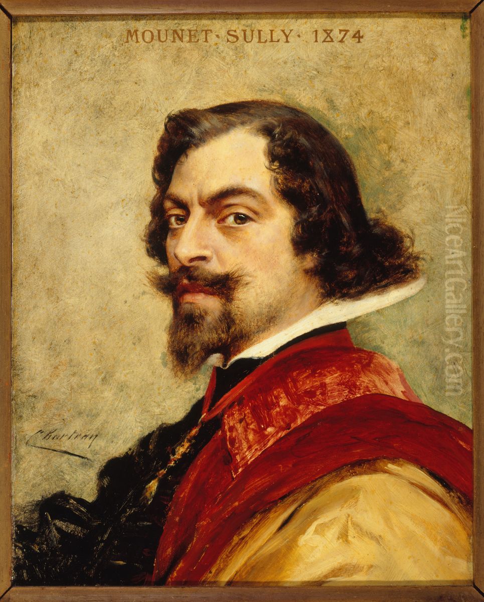 Portrait de Mounet-Sully (Jean-Sully Mounet, 1841-1916, dit), societaire de la Comedie-Francaise Oil Painting by Theobald Chartran