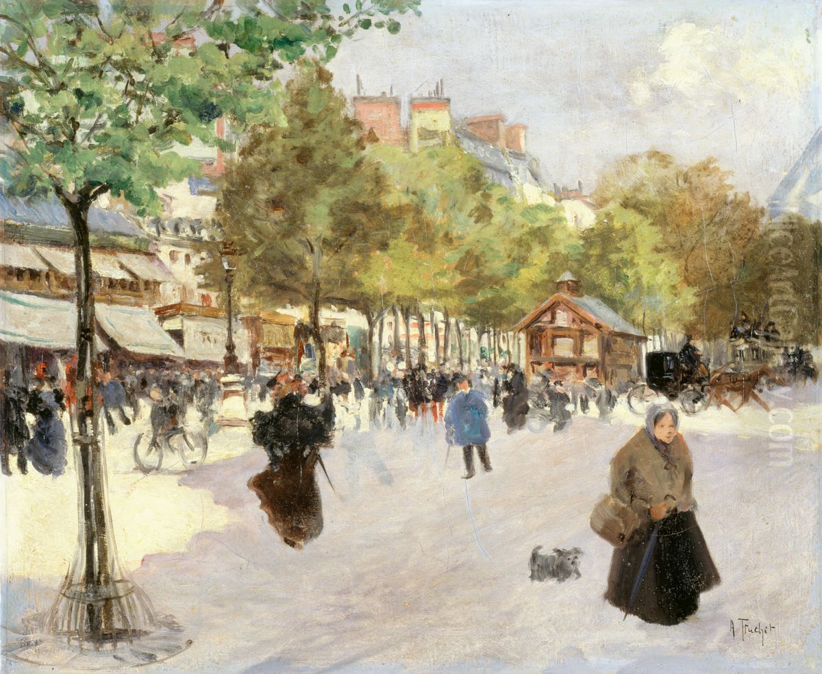Le boulevard de Clichy Oil Painting by Louis Abel-Truchet