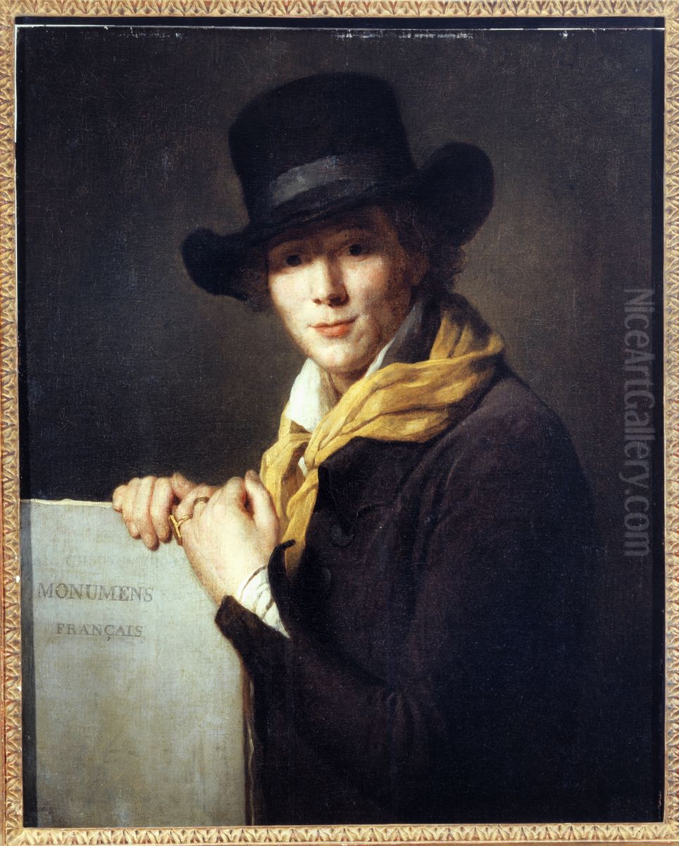 Portrait of Alexandre Lenoir (1761-1839), French archaeologist Oil Painting by Marie-Genevieve Bouliard