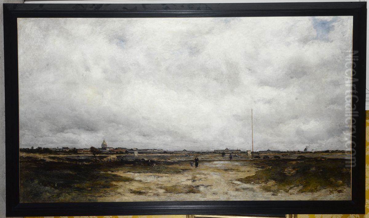 Le Champ-de-Mars, apres l'Exposition de 1878 Oil Painting by Alfred Casile