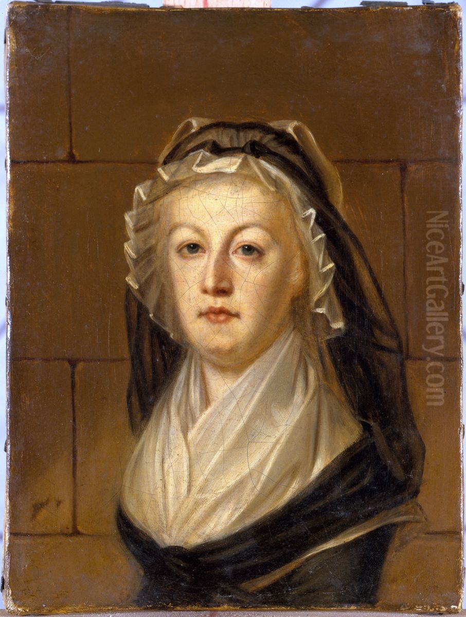 Portrait de Marie-Antoinette au Temple Oil Painting by Alexander Kucharsky