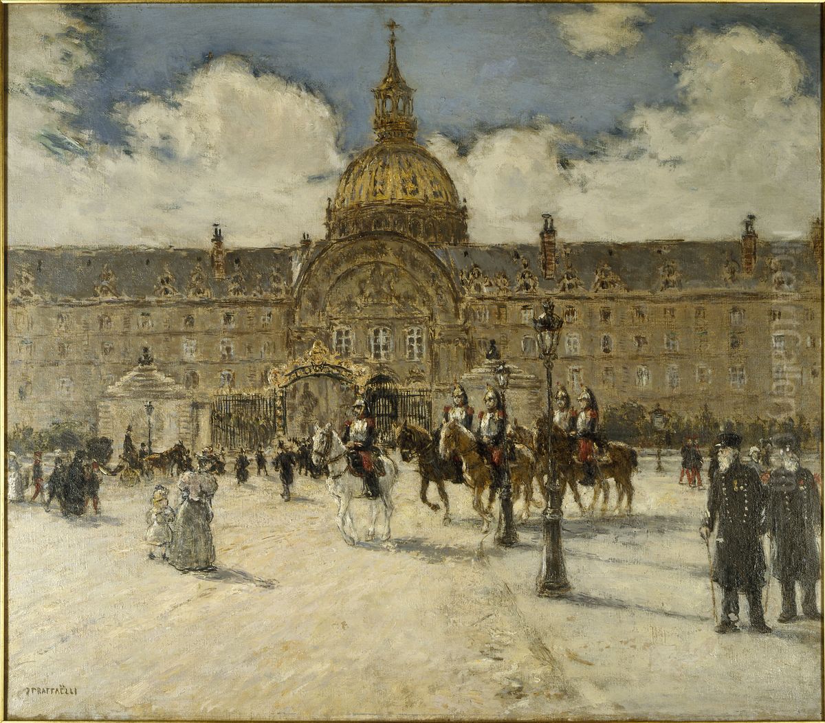 Les Invalides Oil Painting by Jean-Francois Raffaelli