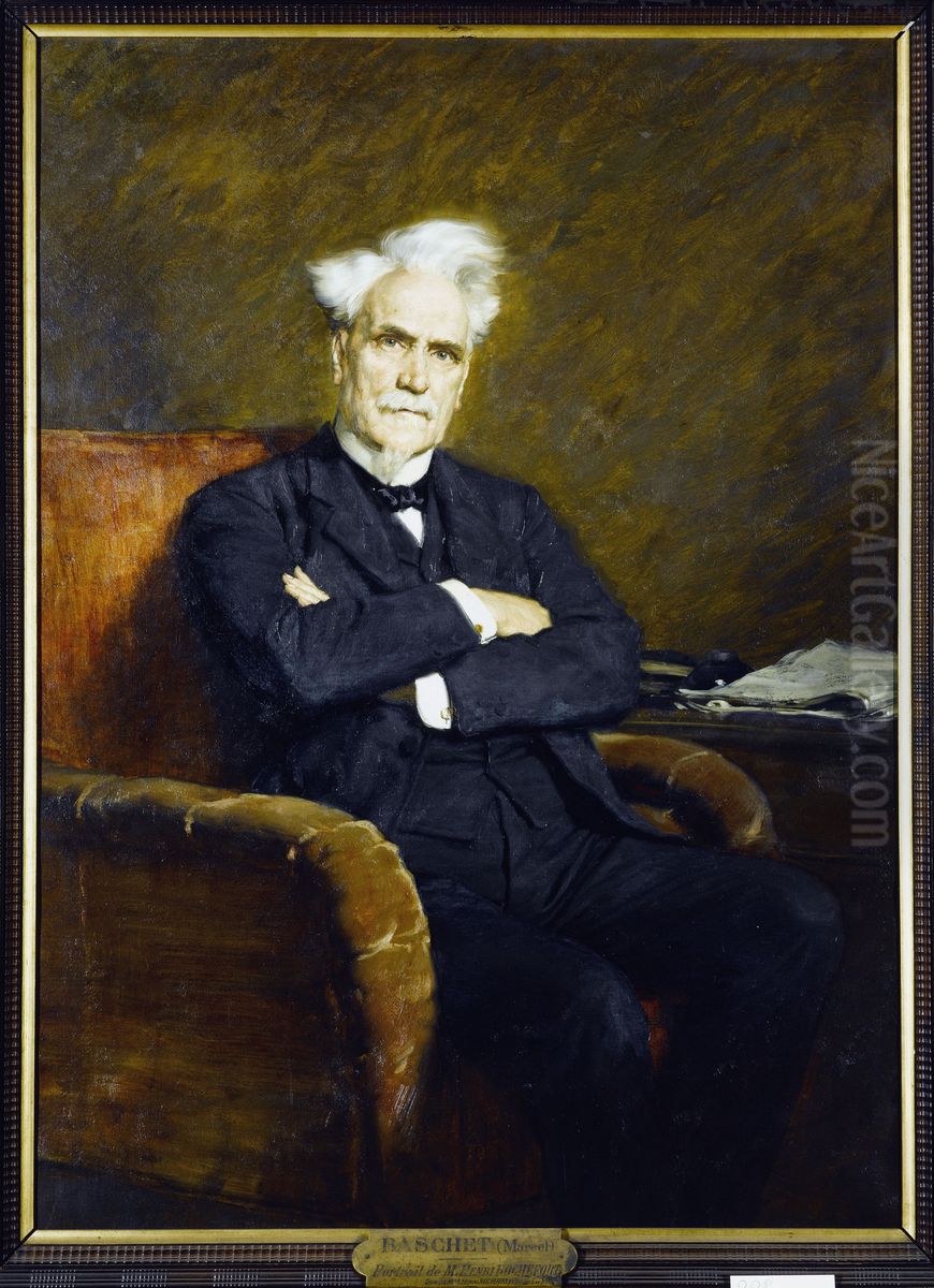 Portrait d'Henri Rochefort (Victor-Henri, marquis de Rochefort-Lucay, dit), homme politique et ecrivain (1831-1913) Oil Painting by Marcel Baschet