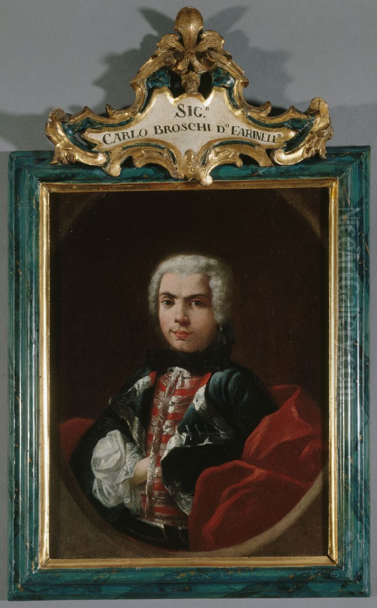 Portrait of the singer Farinelli (Carlo Broschi) 1705-1782 Oil Painting by Jacopo Amigoni