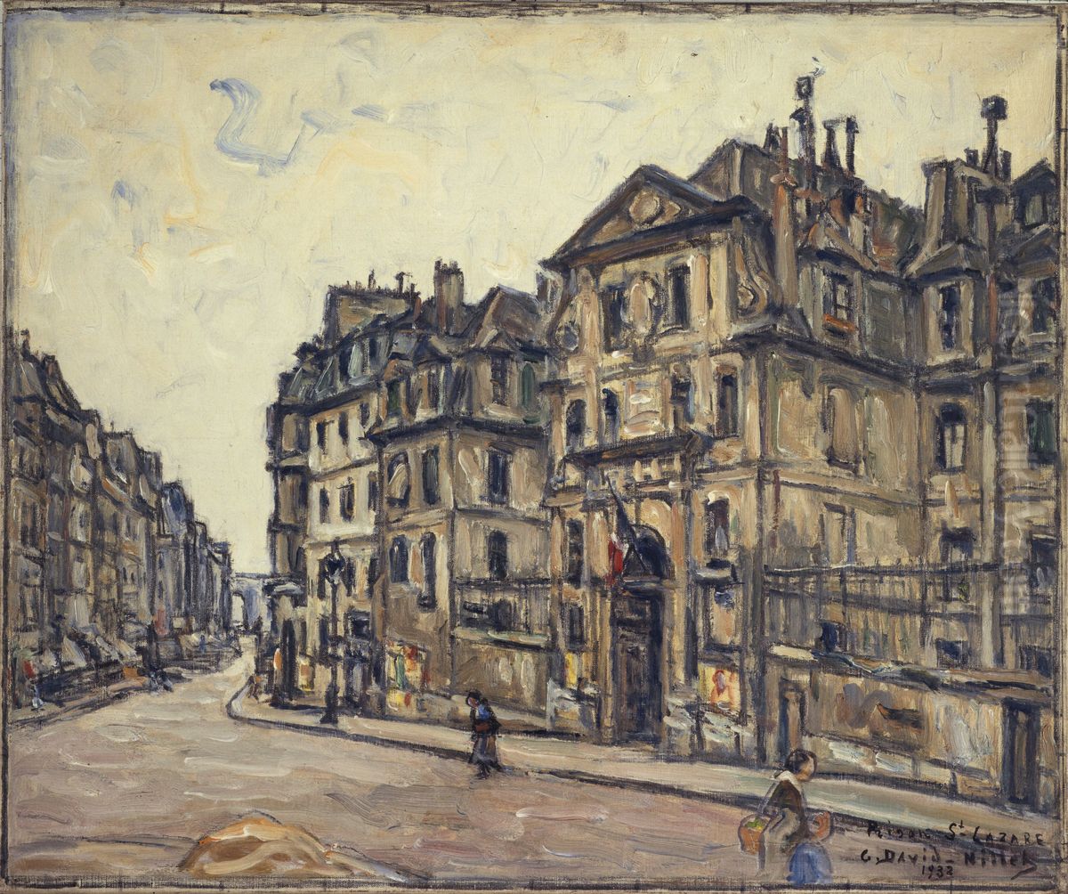La Prison Saint-Lazare Oil Painting by Germain David-Nillet