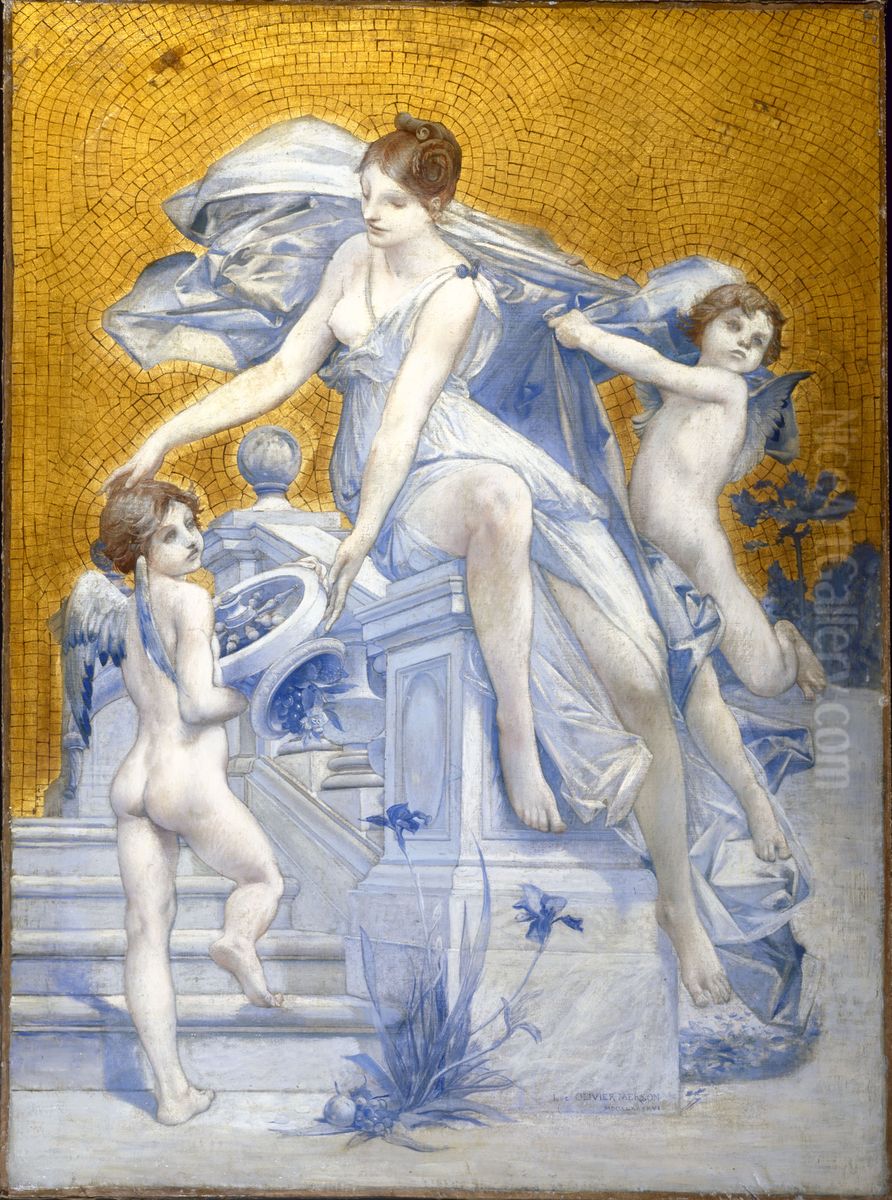 Allegorie de la Fortune Oil Painting by Luc-Olivier Merson