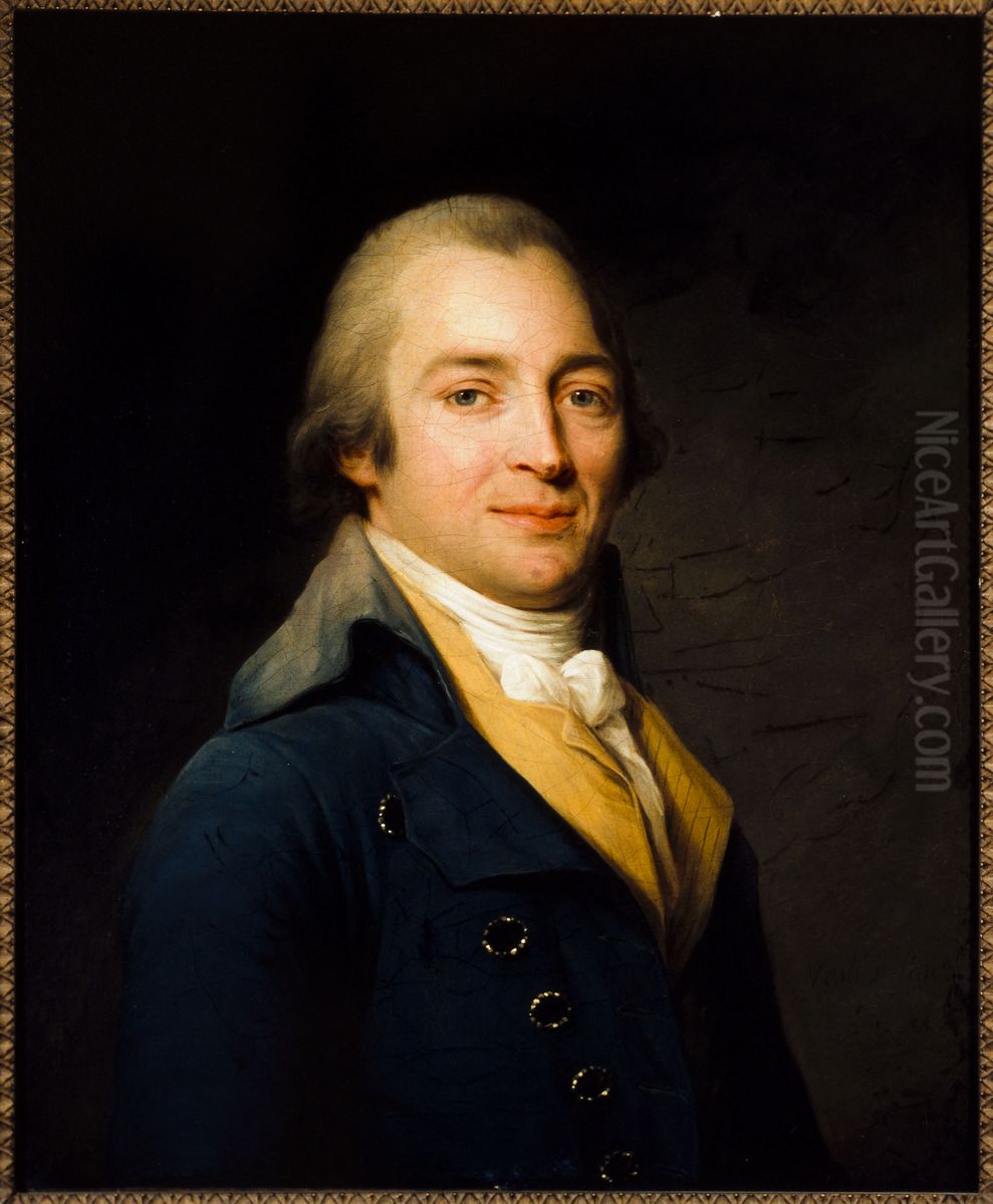 Portrait de John Moore (1729-1802), romancier et medecin Oil Painting by Antoine Vestier