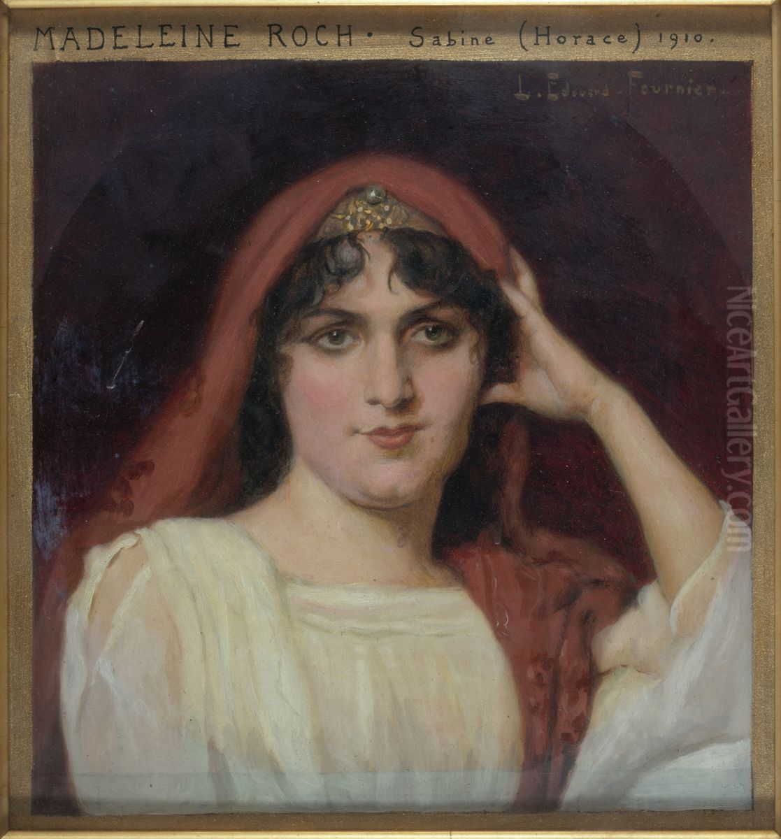 Portrait de Madeleine Roch (1885-1930), societaire de la Comedie-Francaise, dans le role de Sabine dans 