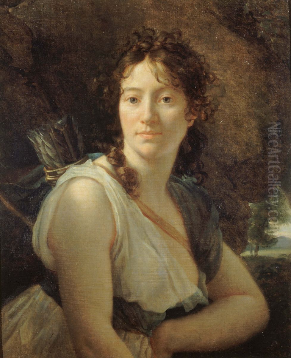 Portrait of Catherine-Josephine Duchesnois Oil Painting by Francois Gerard