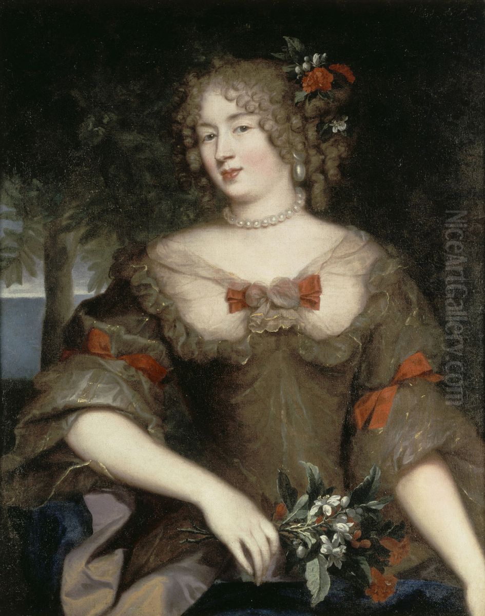 Francoise-Marguerite de Sevigne, comtesse de Grignan Oil Painting by Pierre Mignard I