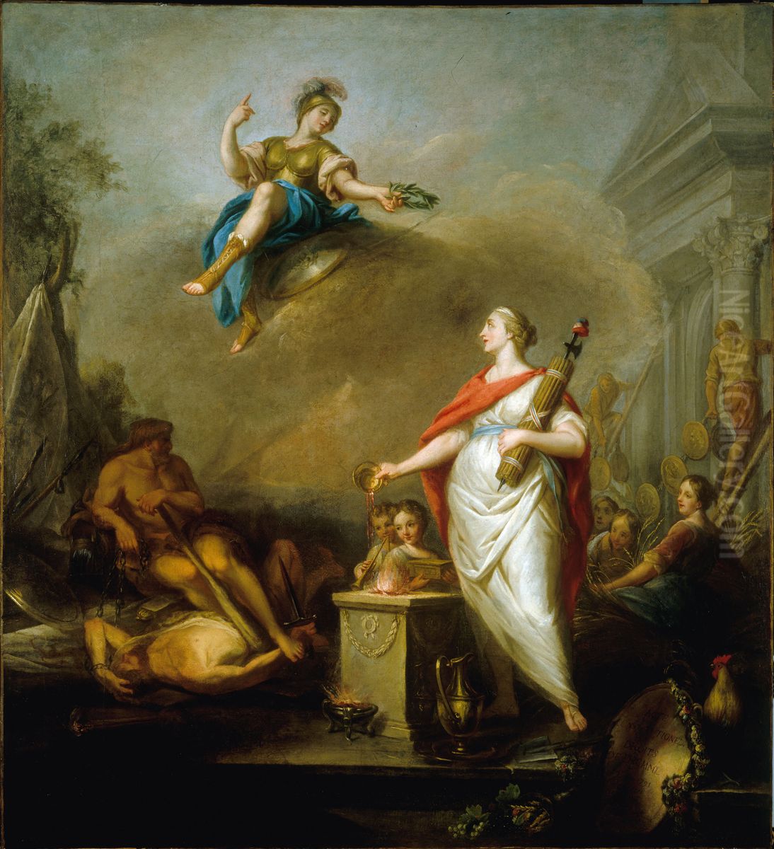 Allegorie de la Revolution de 1789 Oil Painting by Jacques Wilbaut