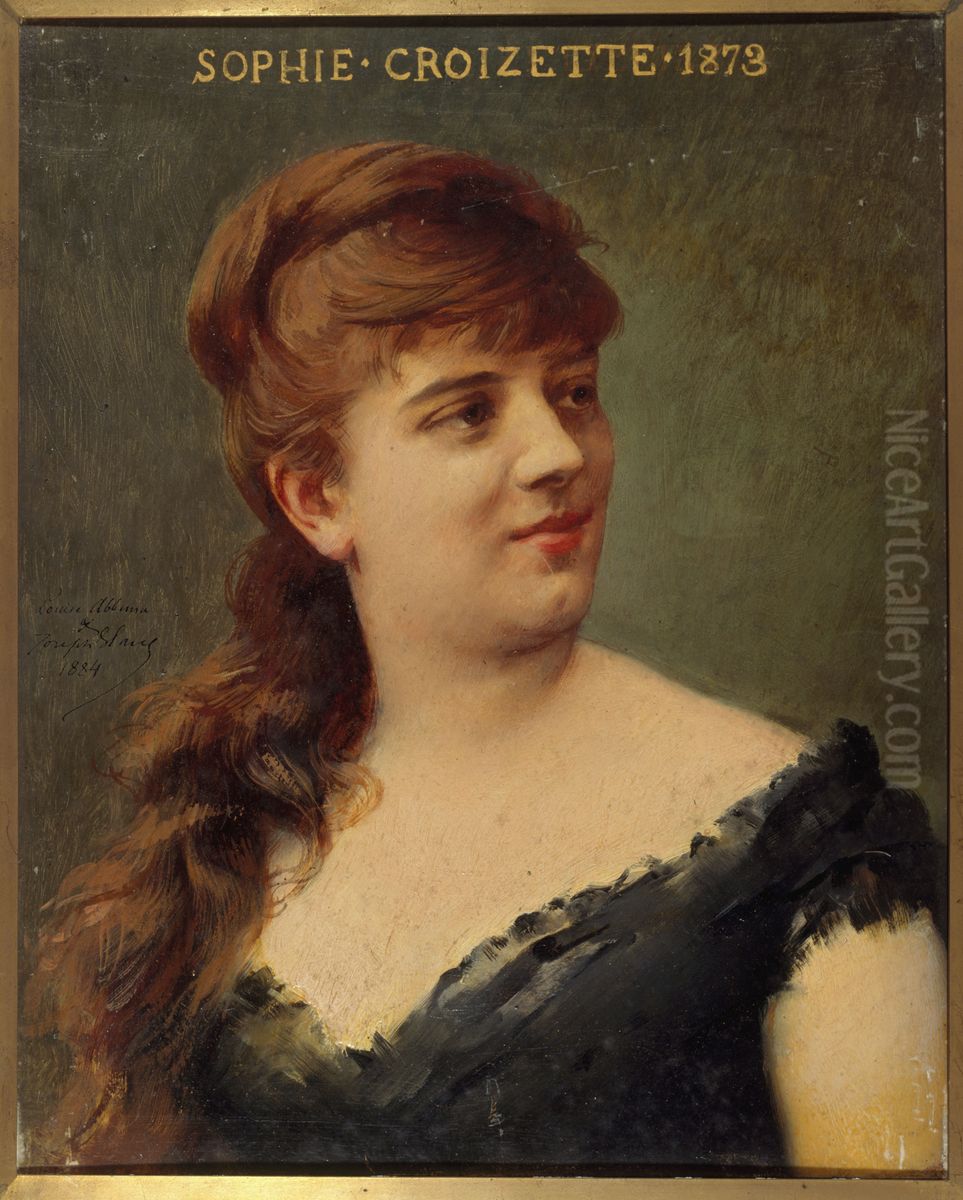 Portrait de Sophie Croizette (1847-1901), societaire de la Comedie-Francaise Oil Painting by Joseph Paul Blanc