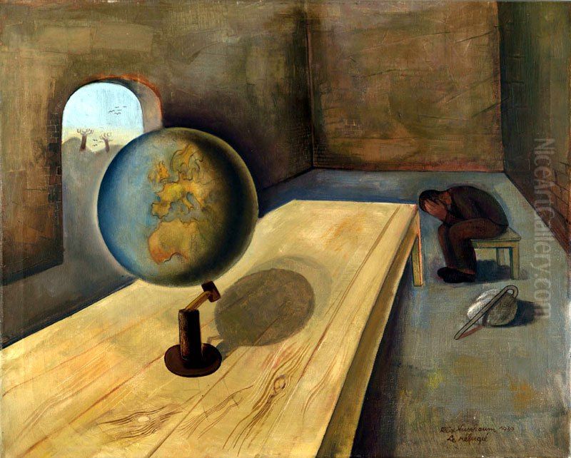 The Refugee Oil Painting by Felix Nussbaum