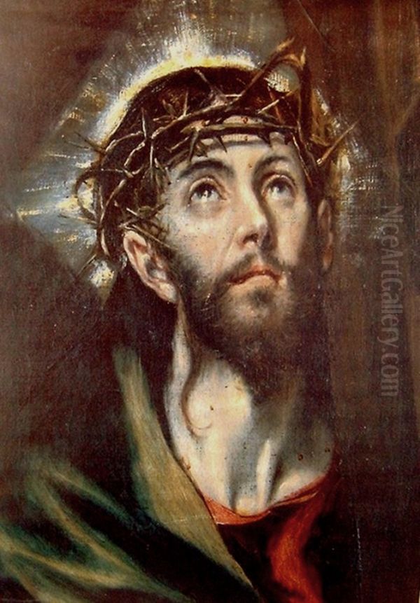 Christ with the Cross Oil Painting by El Greco